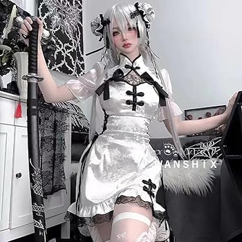 コスプレ チャイナ服 ゴスロリ 魔女 可愛い チャイナ風ゴスロリ魔女ワンピースセット ショート丈 – ロリータ